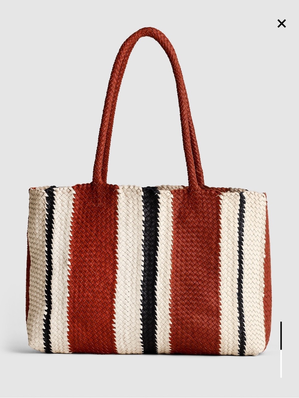 madewell • signature woven tote in stripe